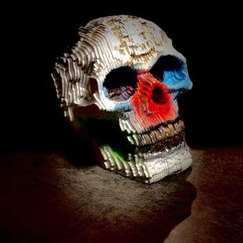 Crâne clown aztèque